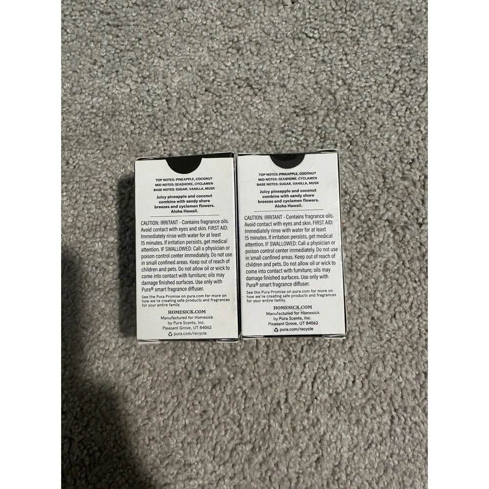 2-Pack Pura Homesick Hawaii Smart Diffuser Refills new